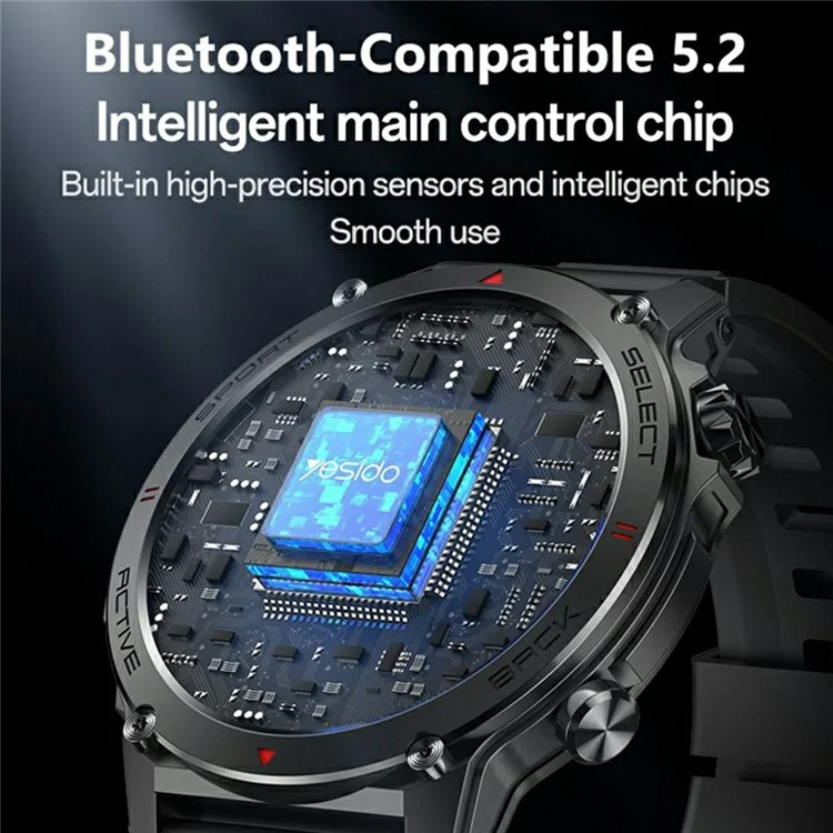 YESIDO IO31 AMOLED Smartwatch Fitness-Tracker mit Herzfrequenzmessung IP68 wasserdicht