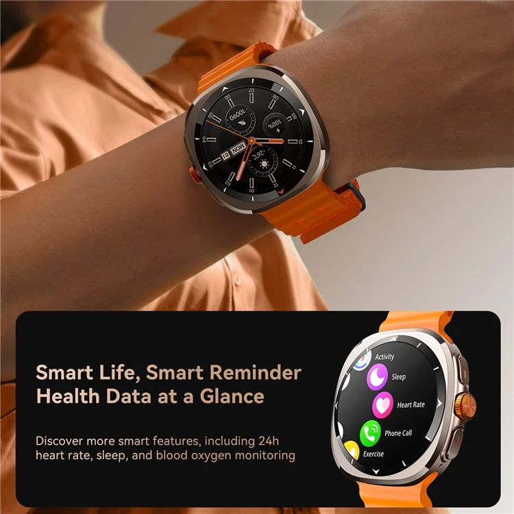 JOYROOM JR-FV2 Bluetooth-Compatible Smartwatch Zinc Alloy Waterproof Watch with Calling Function AMOLED Display