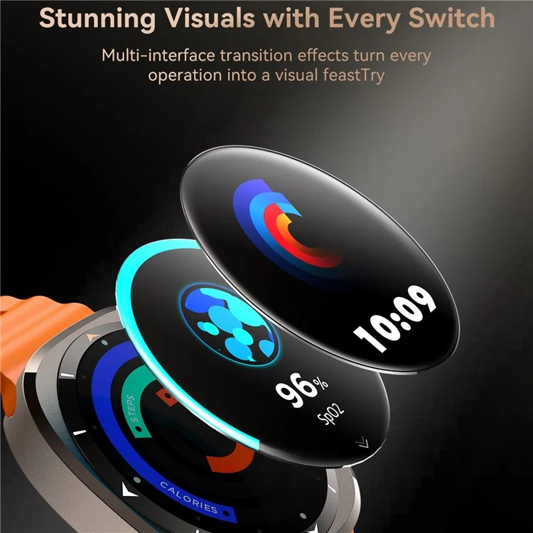 JOYROOM JR-FV2 Bluetooth-Compatible Smartwatch Zinc Alloy Waterproof Watch with Calling Function AMOLED Display