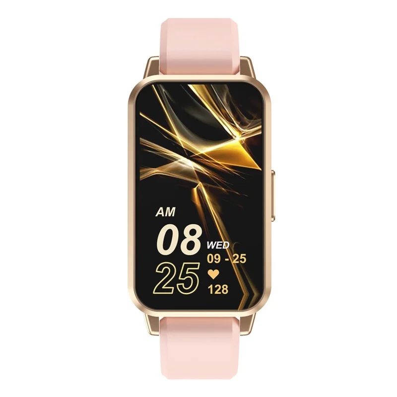 CY33 Pulsera Inteligente de 1,47 Pulgadas con Pantalla Táctil Completa IPS, Monitor de Salud, Recordatorio de Llamadas y Resistente al Agua - Dorado