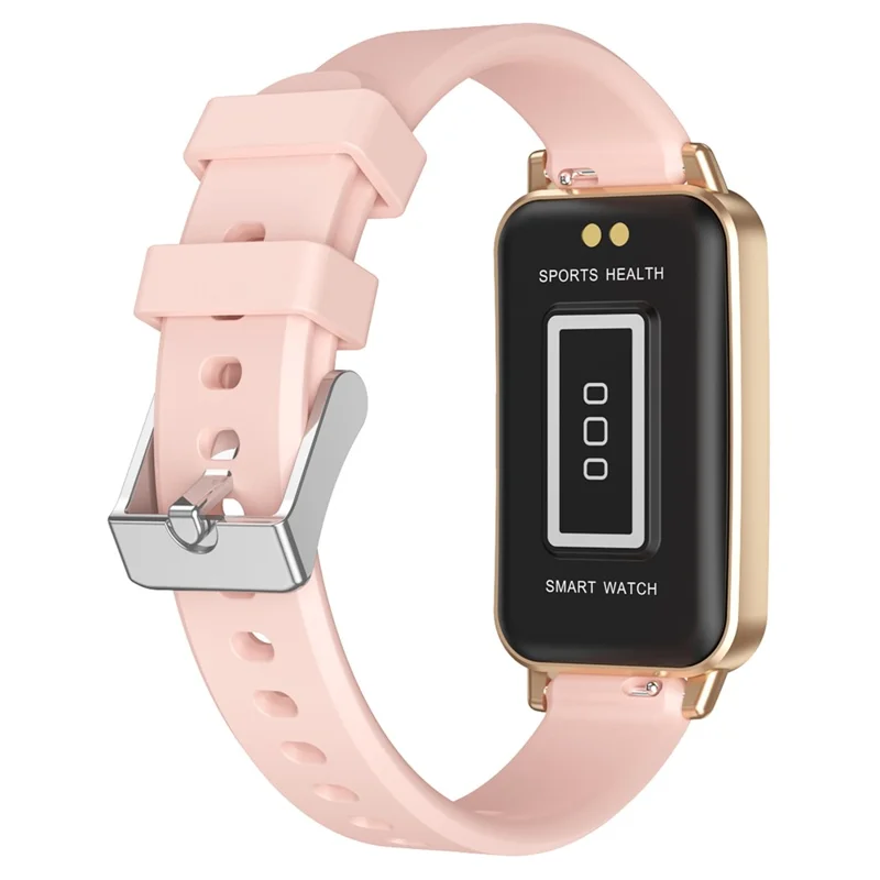 CY33 Pulsera Inteligente de 1,47 Pulgadas con Pantalla Táctil Completa IPS, Monitor de Salud, Recordatorio de Llamadas y Resistente al Agua - Dorado