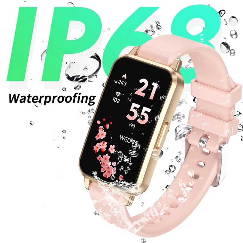 CY33 Smart Bracelet 1.47 Inch Full Touch IPS Screen Health Monitor Call Reminder Waterproof Smart Wristband - Black