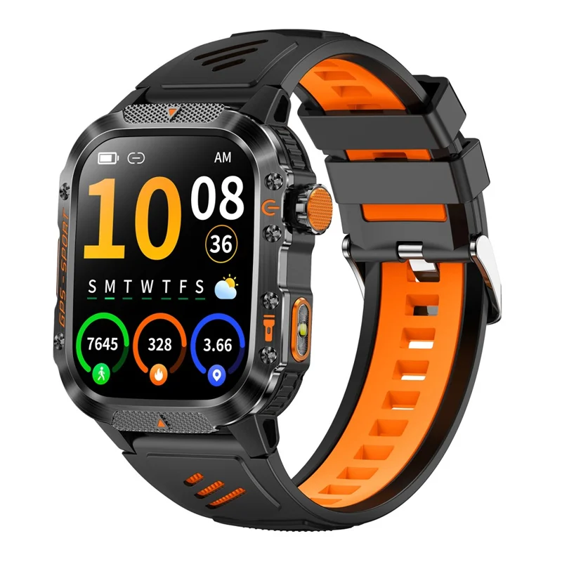 HT36 GPS Smartwatch com Posicionamento Preciso Rastreador de Fitness para Esportes Externos à Prova d'Água - Laranja