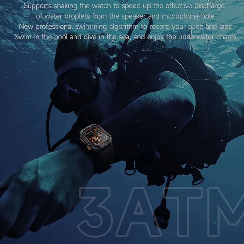 HT36 GPS Smartwatch Precise Positioning Outdoor Sports Fitness Tracker Waterproof Smart Watch - Blue