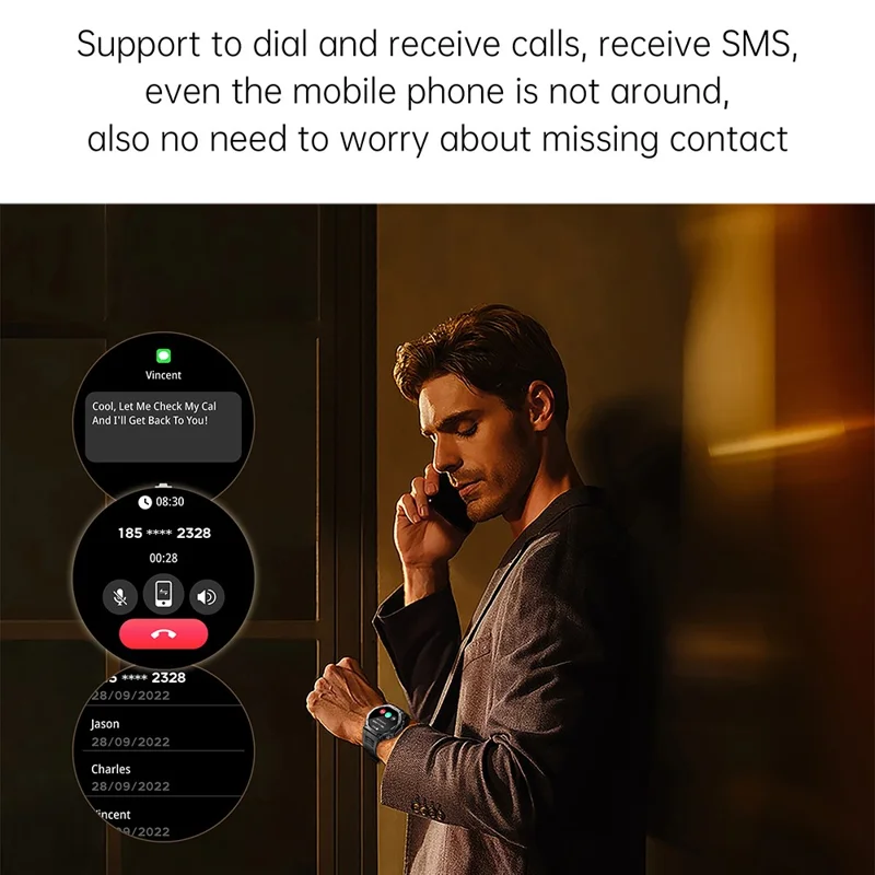 KT85 Smart Watch Waterproof Rugged Outdoor Bluetooth-Compatible Call LED Flashlight Sports Fitness Tracker Watch - Silver
