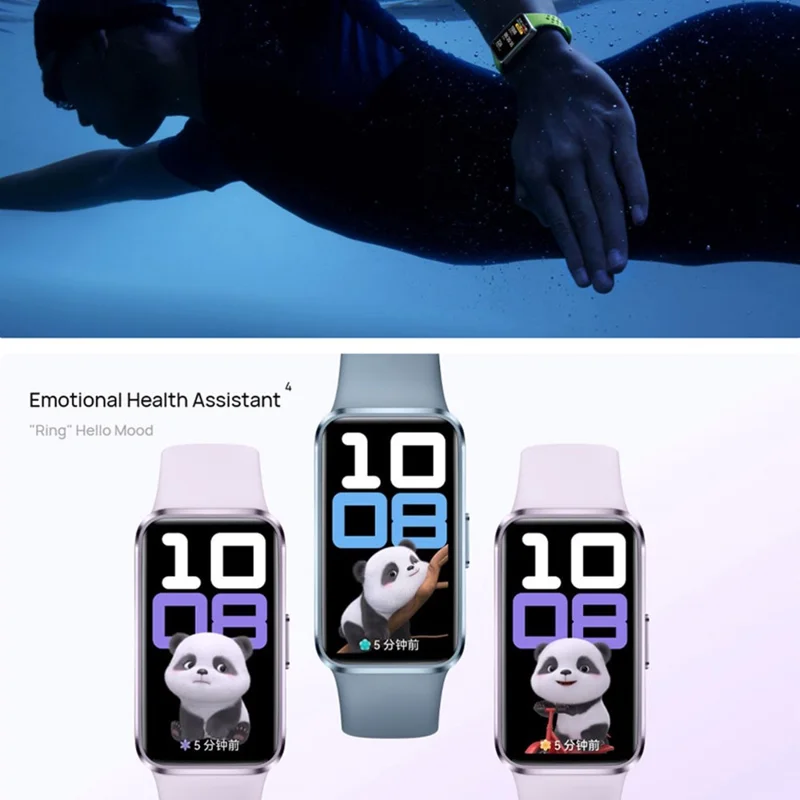 Bracelet connecté HUAWEI Band 10 1,47 pouces AMOLED Tracker de fitness Boîtier en alliage d'aluminium Surveillance de la santé Bracelet intelligent - Vert