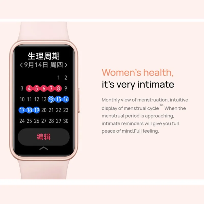 Bracelet connecté HUAWEI Band 10 1,47 pouces AMOLED Tracker de fitness Boîtier en alliage d'aluminium Surveillance de la santé Bracelet intelligent - Vert