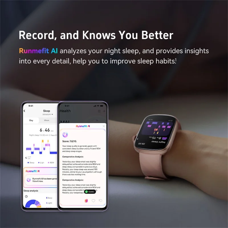 GTS10 Smartwatch de 1,95 Polegadas com Tela AMOLED HD, Monitoramento de Saúde, Chamadas Bluetooth e Rastreador de Fitness - Preto