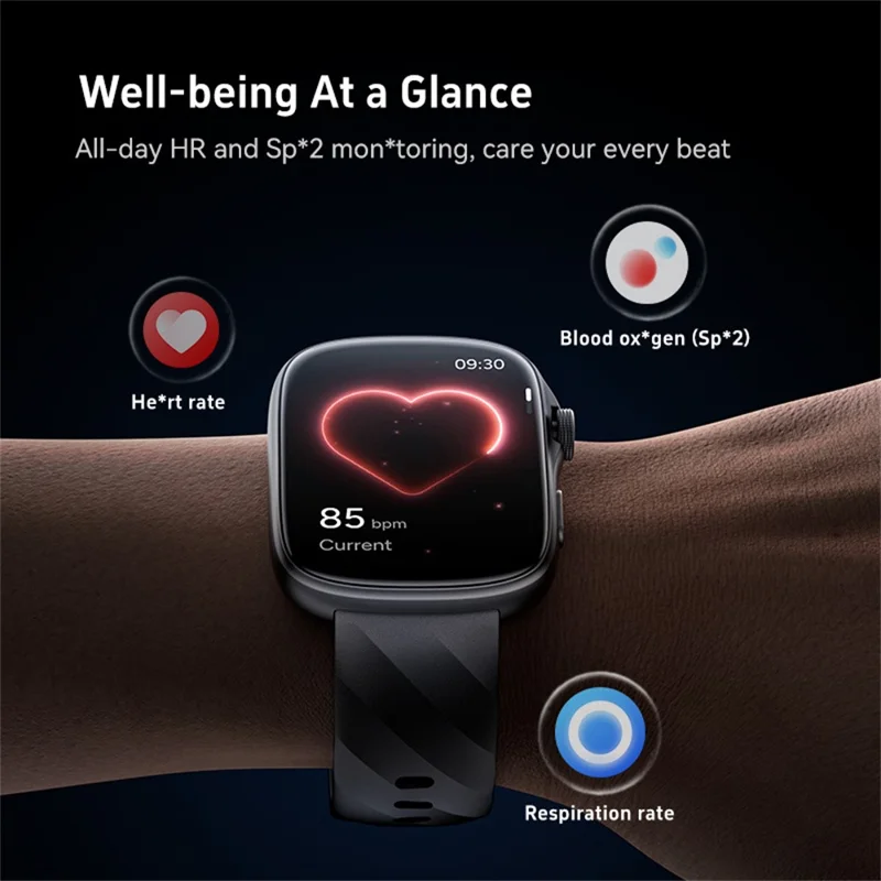 GTS10 1.95 Inch AMOLED HD Screen Smart Watch Health Monitoring Bluetooth-compatible Calling Fitness Tracker - Silver