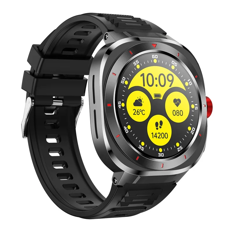 GE33 1,39 Zoll Smartwatch Bluetooth-kompatibel Anrufe Gesundheitsmonitor Sporttacker Armbanduhr