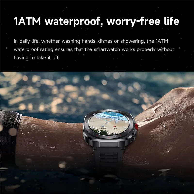 GE33 1,39 Zoll Smartwatch Bluetooth-kompatibel Anrufe Gesundheitsmonitor Sporttacker Armbanduhr