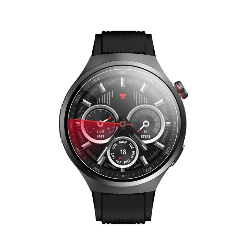 VP30 Android 4G LTE Smartwatch 1,75 Zoll AMOLED-Display 3GB+32GB Quad-Core-Prozessor Kamera Smart Watch - Schwarz