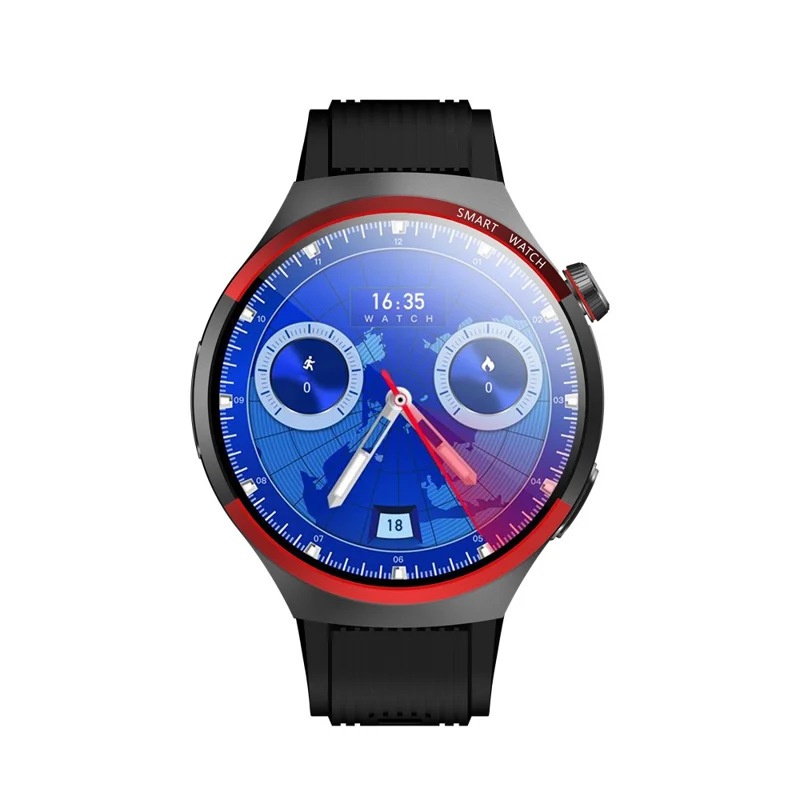 VP30 Android 4G LTE Smartwatch 1.75 Inch AMOLED Display 3GB+32GB Quad-Core Processor Camera Smart Watch - Red