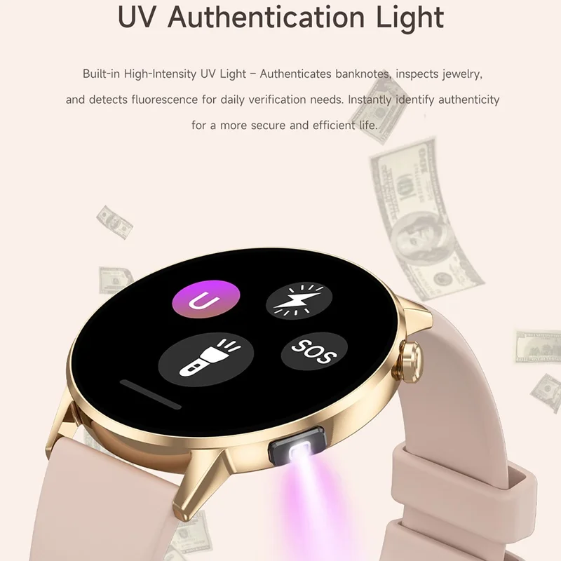 G34 1.32 Inch AMOLED Screen Smart Watch Health Monitor Bluetooth-Compatible Call Fitness Tracker Watch - Grey