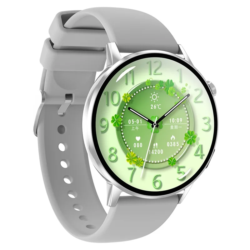G34 1.32 Inch AMOLED Screen Smart Watch Health Monitor Bluetooth-Compatible Call Fitness Tracker Watch - Grey