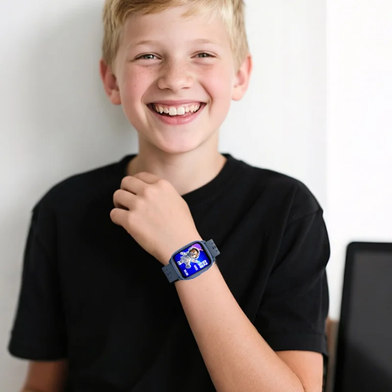 W97 Kinder Lern-Smartwatch Fitness-Tracker mit über 100 Sportmodi - Schwarz