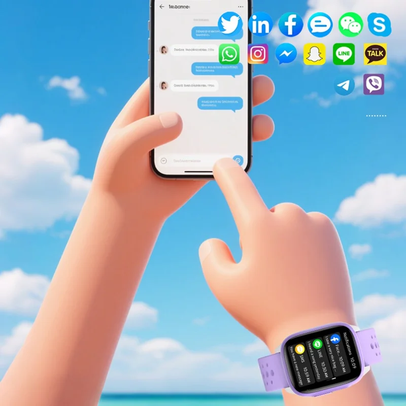 W97 Kinder Lern-Smartwatch Fitness-Tracker mit über 100 Sportmodi - Schwarz