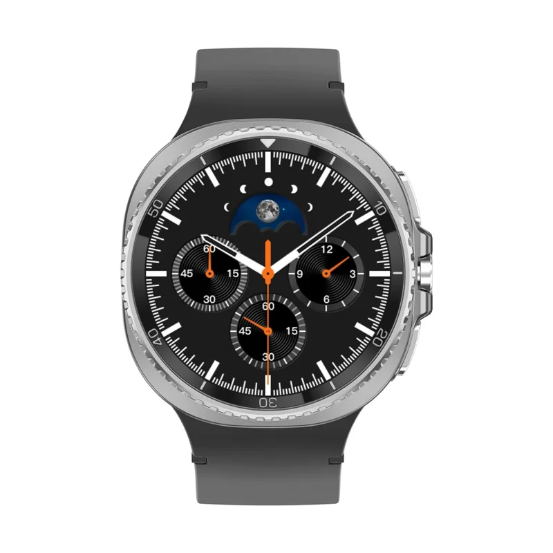 HD8C Smart Watch Rotating Bezel Metal Case 3ATM Waterproof WeChat Pay Sports Fitness Tracker Watch - Black