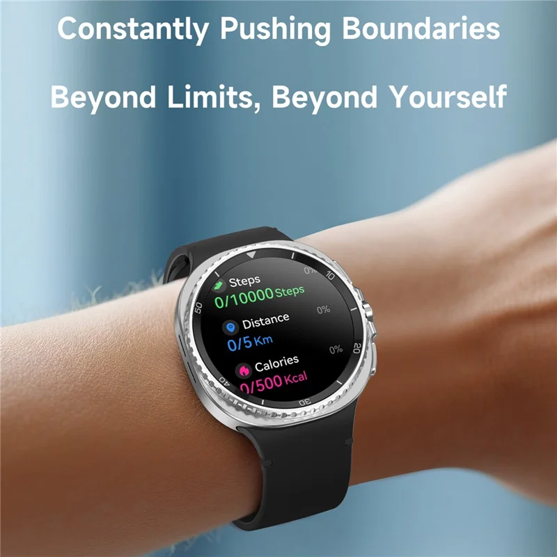 HD8C Smart Watch Rotating Bezel Metal Case 3ATM Waterproof WeChat Pay Sports Fitness Tracker Watch - Black