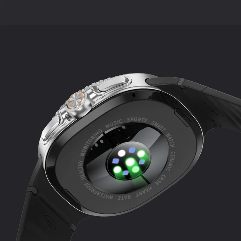 HD8C Smartwatch con Ghiera Rotante, Custodia in Metallo, Impermeabile 3ATM, Tracker Fitness con Pagamento WeChat - Bianco