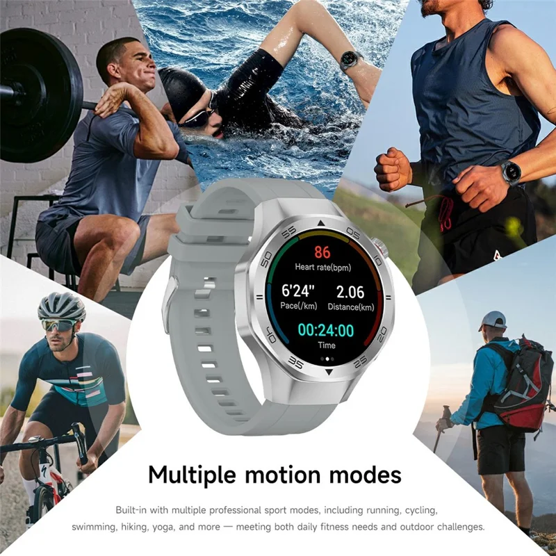C10 Smartwatch da 1,53 pollici con GPS, Monitoraggio della Salute, Chiamate Bluetooth e Fitness - Nero