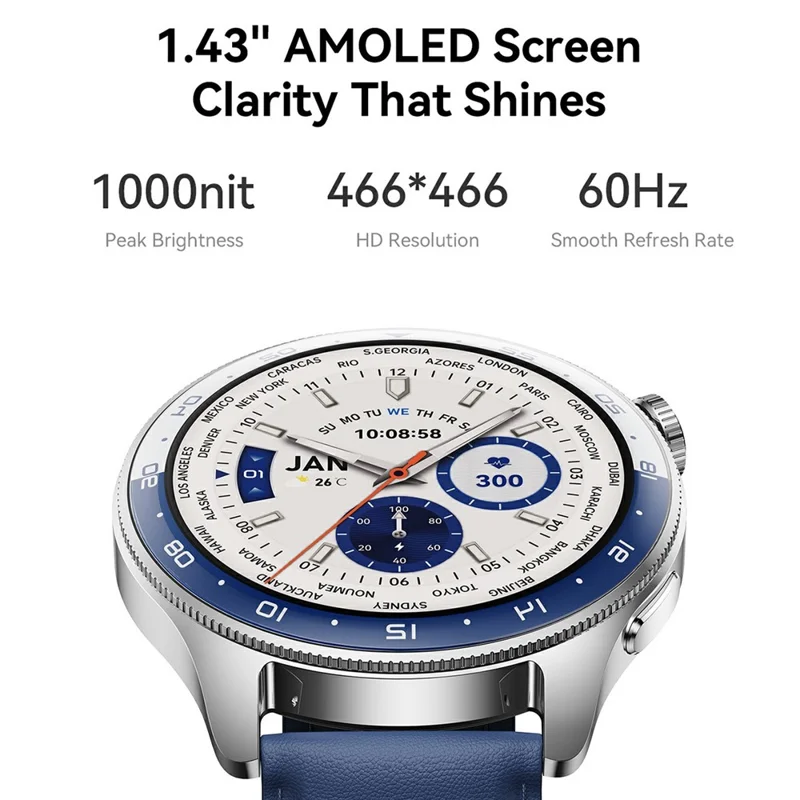 JOYROOM JR-FC3 Bluetooth-Compatible Call Smart Watch 1.43 Inch AMOLED Health Monitoring Watch