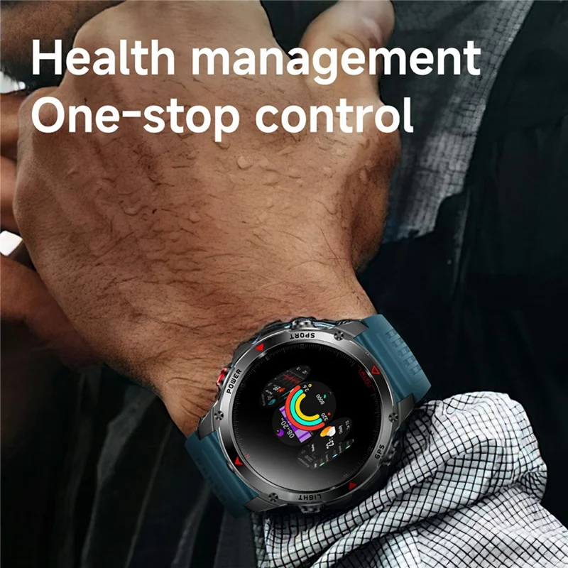 HT37 Bluetooth-compatibele Smartwatch Waterdichte Fitnesstracker met Bloeddrukmeter / Hartslagmeter - Zwart