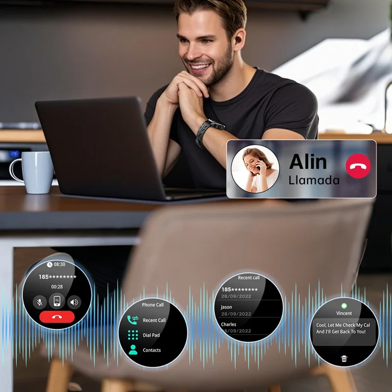 KT88 Smart Watch 1.7 Inch Screen with Compass Flashlight Sports Tracking Call Music for Outdoor Activities - Silver