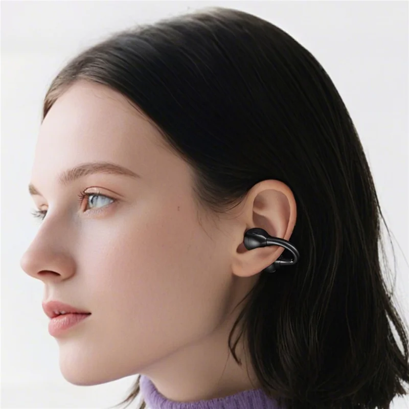 D12 2 in 1 Bluetooth-compatible Earbuds Smart Watch Health Monitoring Fitness Tracker 2.01 Inch TFT Screen Wristwatch, Silicone Strap - Black