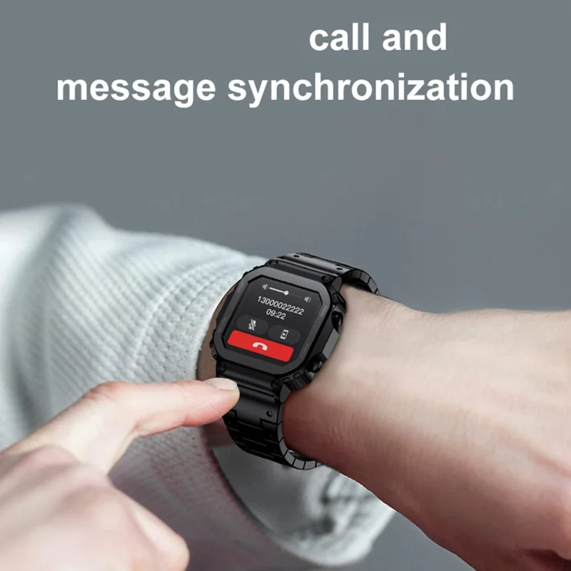 AW39 1.54 Inch Touch Screen Smart Watch Health Monitoring Bluetooth-compatible Call Fitness Tracker - Rose Gold