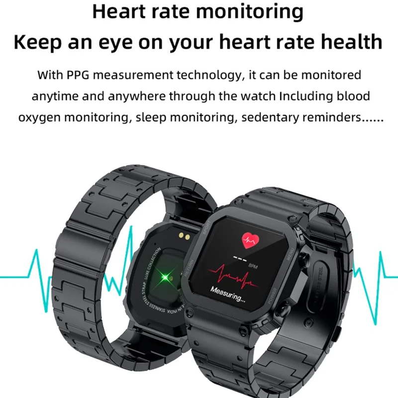 AW39 1.54 Inch Touch Screen Smart Watch Health Monitoring Bluetooth-compatible Call Fitness Tracker - Rose Gold