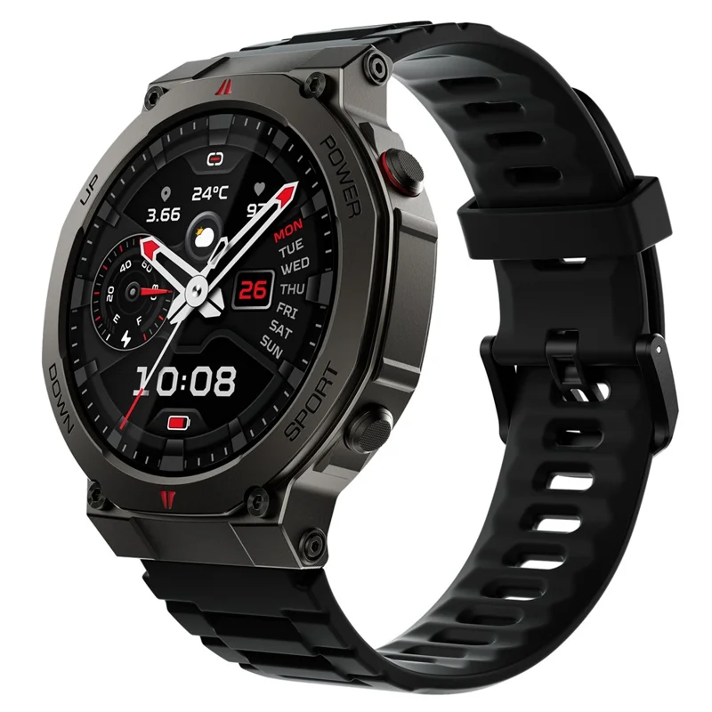 BLACK SHARK GS3 Ultra 1,43 Zoll AMOLED-Bildschirm Smartwatch 160+ Sportmodi Gesundheitsüberwachung Armbanduhr (Overseas Version) - Schwarz
