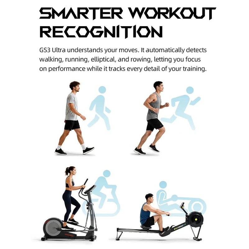 BLACK SHARK GS3 Ultra 1,43 Zoll AMOLED-Bildschirm Smartwatch 160+ Sportmodi Gesundheitsüberwachung Armbanduhr (Overseas Version) - Schwarz