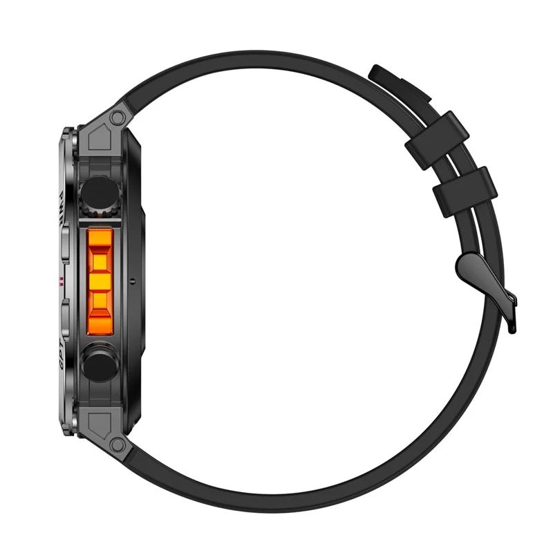 KC93 Smartwatch GPS-positionering ChatGPT Sport Hjertefrekvens Multifunktions Sundhedsmonitorering Bærbar Ur - Sort Rem