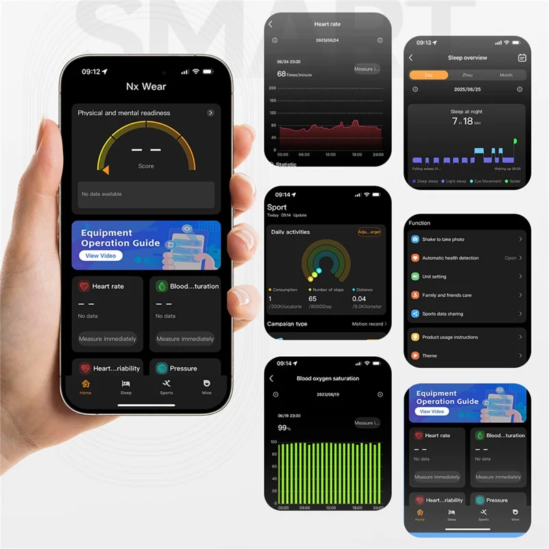 B8 2.8mm Ultra-Thin Smart Watch Bluetooth-Compatible IPX8 Waterproof Health Monitoring Sport Watch - Silver