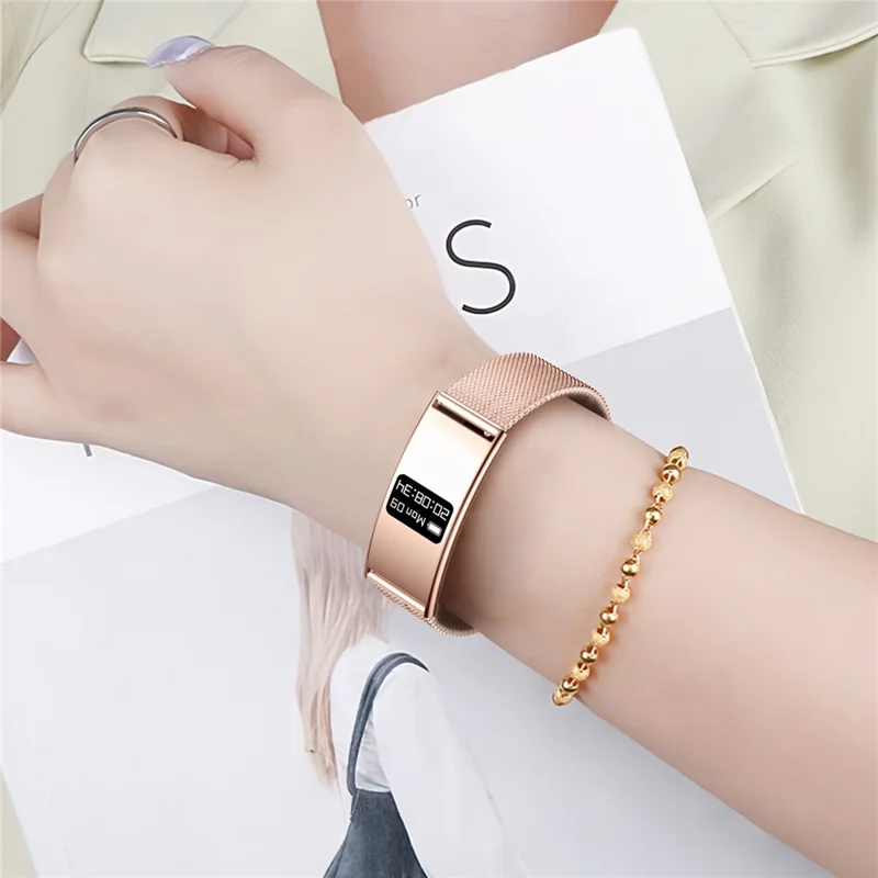 B8 2.8mm Ultra-Thin Smart Watch Bluetooth-Compatible IPX8 Waterproof Health Monitoring Sport Watch - Silver