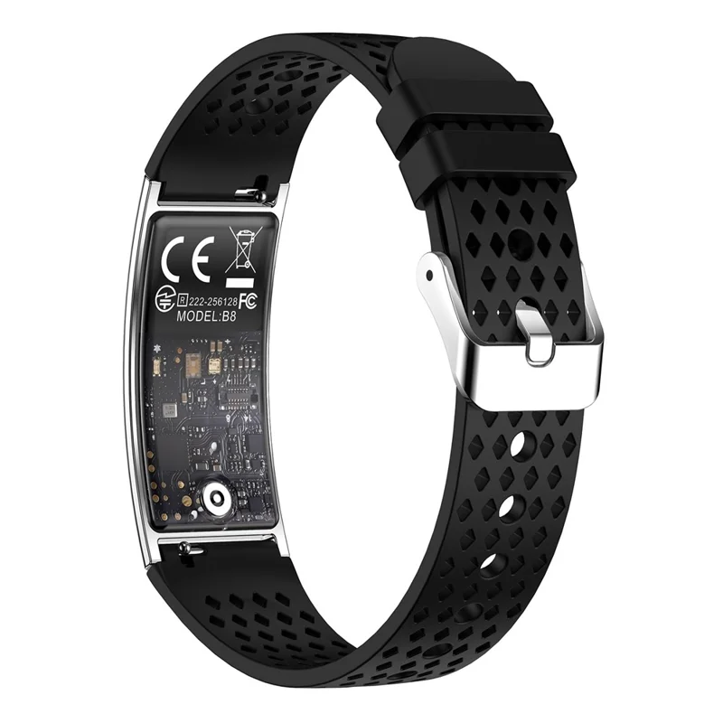 B8 2.8mm Ultra-Thin Smart Watch Bluetooth-Compatible IPX8 Waterproof Health Monitoring Sport Watch - Silver