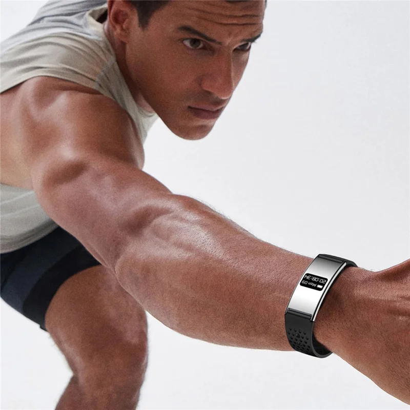 B8 2.8mm Ultra-Thin Smart Watch Bluetooth-Compatible IPX8 Waterproof Health Monitoring Sport Watch - Silver