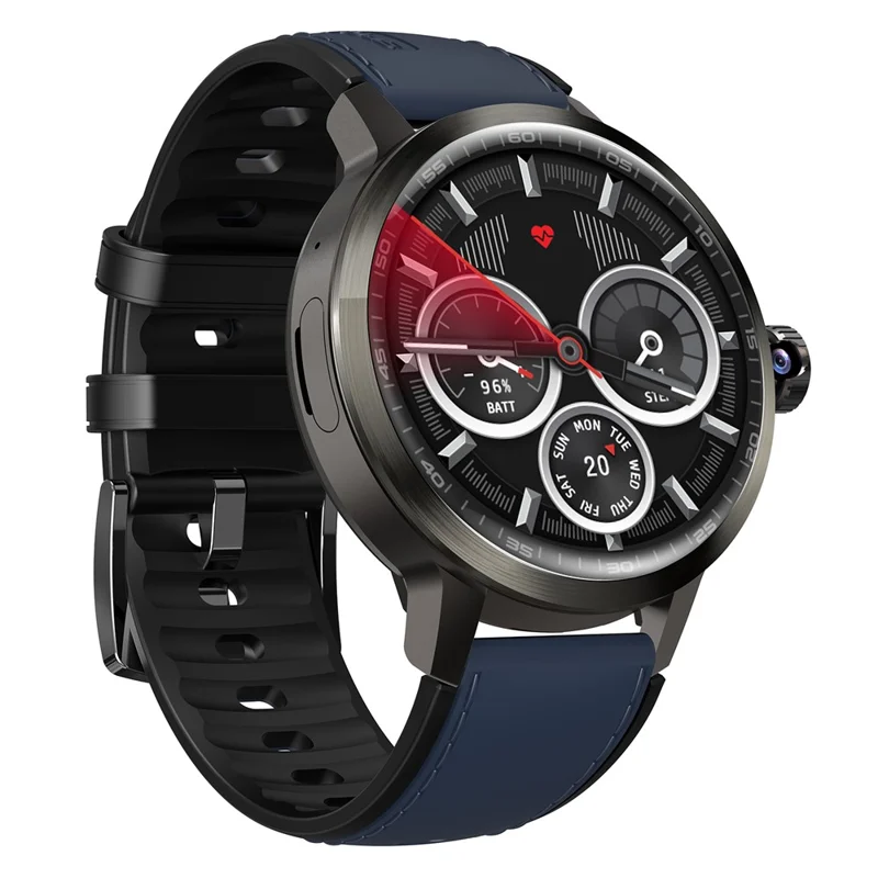 Montre intelligente UNIWA DM82 Écran 1,82 pouces 2 Go de RAM 16 Go de stockage Emplacement pour carte SIM 4G - Bleu
