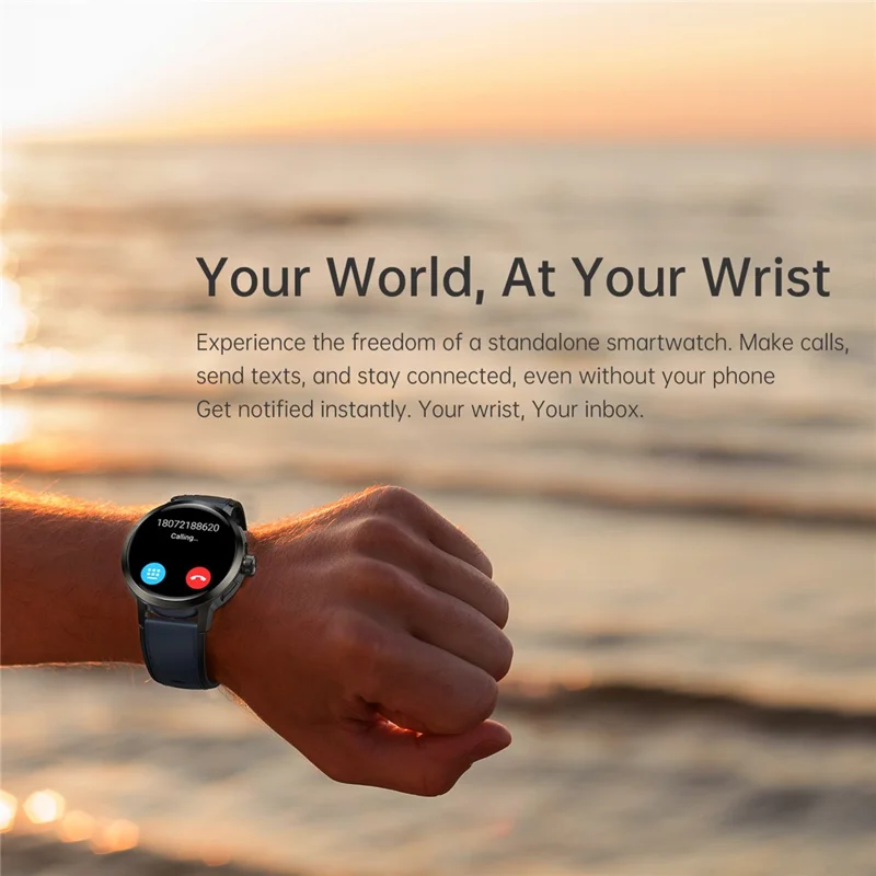 Montre intelligente UNIWA DM82 Écran 1,82 pouces 2 Go de RAM 16 Go de stockage Emplacement pour carte SIM 4G - Bleu