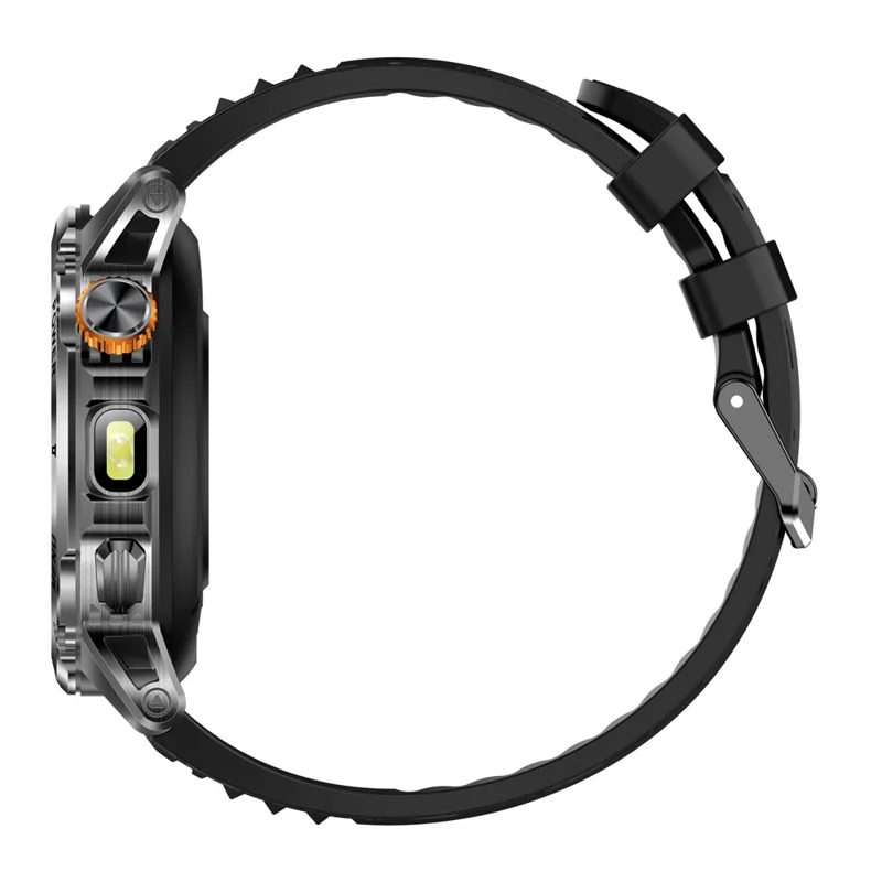 AK93 IP68 Waterproof Smart Watch with Heart Rate  /  Sleep Monitor Bluetooth-Compatible Sports Watch - Black + Silicone Strap