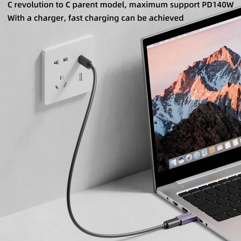 Адаптер-блокиратор данных USB male to Type-C female, блокиратор синхронизации данных от взлома для безопасной зарядки / защита конфиденциальности — серебристый