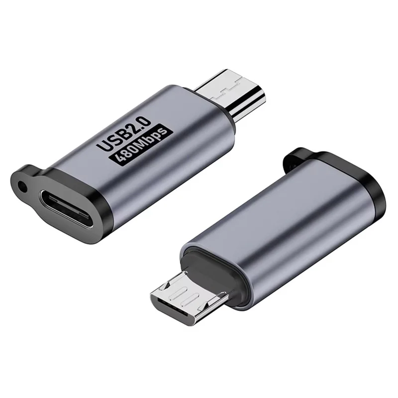 Type-C Female to Micro USB Male Adapter 480Mbps Data Transfer Charging Connector for Phone Tablet Camera