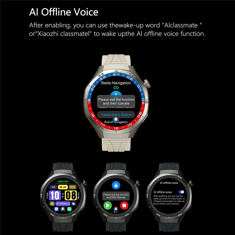 HK06 HERO 1.43 AMOLED Display Smart Watch Bluetooth-Compatible Health Watch with Heart Rate / Sleep Monitoring - Silver