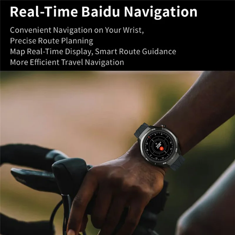 HK06 HERO 1.43 AMOLED Display Smart Watch Bluetooth-Compatible Health Watch with Heart Rate / Sleep Monitoring - Silver