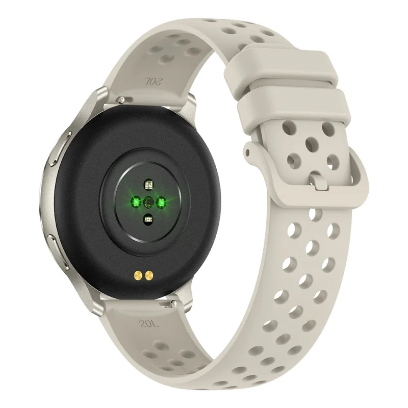 HT43 1.32 inch AMOLED Smart Watch GPS BT Calling Compass Outdoor Sports Tracker Band for Women - White