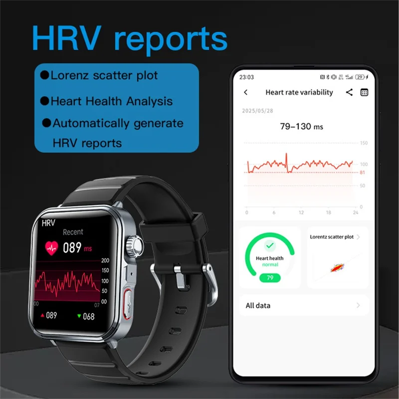 F330 Smart Watch Bluetooth-Compatible Calling Heart Rate Blood Oxygen ECG Monitoring Sports Watch - Pink / Silicone Strap