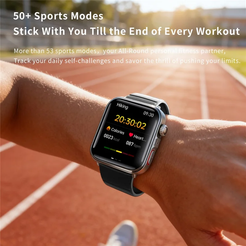 F330 Smart Watch Bluetooth-Compatible Calling Heart Rate Blood Oxygen ECG Monitoring Sports Watch - Pink / Silicone Strap