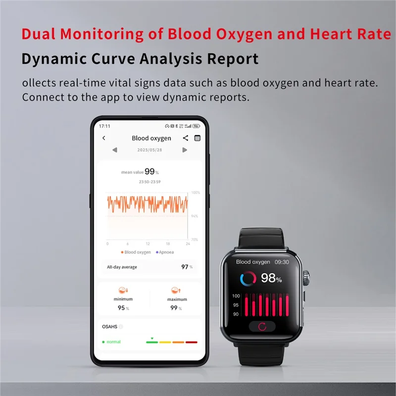 F330 Smart Watch Bluetooth-Compatible Calling Heart Rate Blood Oxygen ECG Monitoring Sports Watch - Pink / Silicone Strap