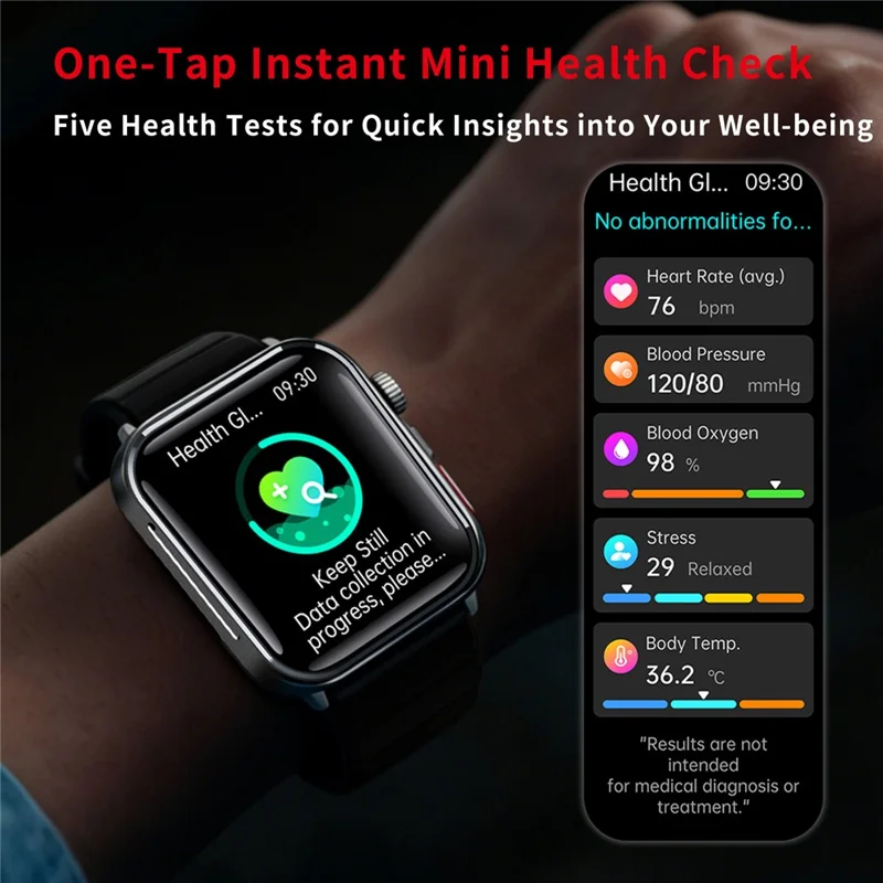 F330 Smart Watch Bluetooth-Compatible Calling Heart Rate Blood Oxygen ECG Monitoring Sports Watch - Pink / Silicone Strap